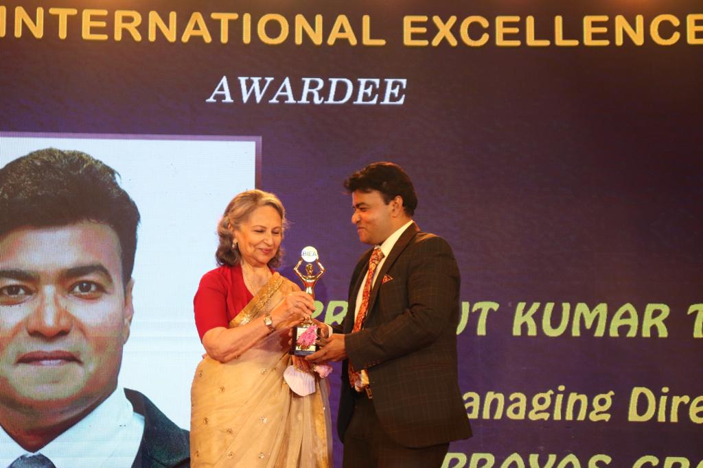 Managing Director of Prayas Group, has been honored with the Bengal International Excellence Award